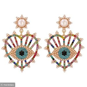Colorful Third Eye Earrings